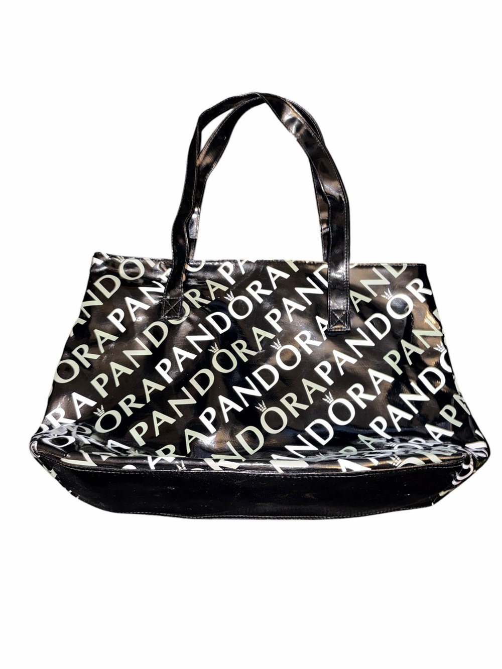 Pandora Black and White Logo Tote